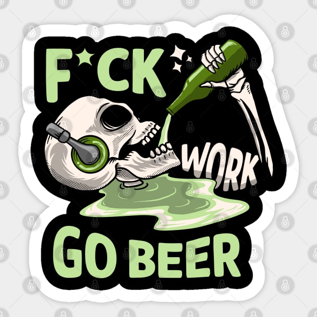 Go beer Sticker by Summerdsgn